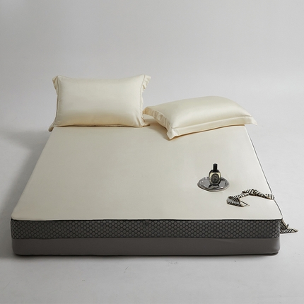 91家纺网 家纺一手货源 找家纺 （总）纪梵茜 2025新款100支天丝床笠三件套莱赛尔天丝床罩床套