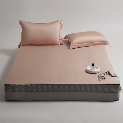 91家纺网 家纺一手货源 找家纺 （总）纪梵茜 2025新款100支天丝床笠三件套莱赛尔天丝床罩床套