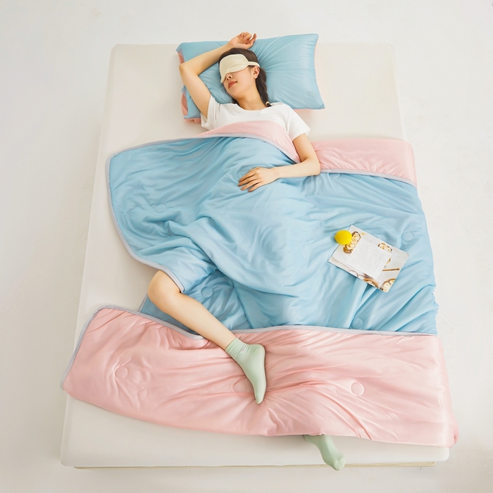 91家纺网 家纺一手货源 找家纺 美梦里 2025新款凉感丝夏被西瓜被夏凉被瓜瓜空调被子 夏日蜜瓜