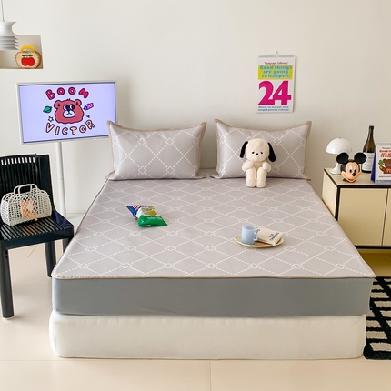 91家纺网 家纺一手货源 找家纺 （总）昔可家纺 2024新款冰藤席床笠款--简约系列