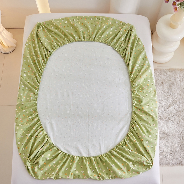 91家纺网 家纺一手货源 找家纺 怡家居 2024新款A类老粗布枕套床单床笠单品组合三件套 似锦