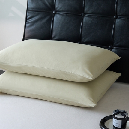 91家纺网 家纺一手货源 找家纺 （总）兰紫橙家纺 2025新款全棉13372纯色枕套