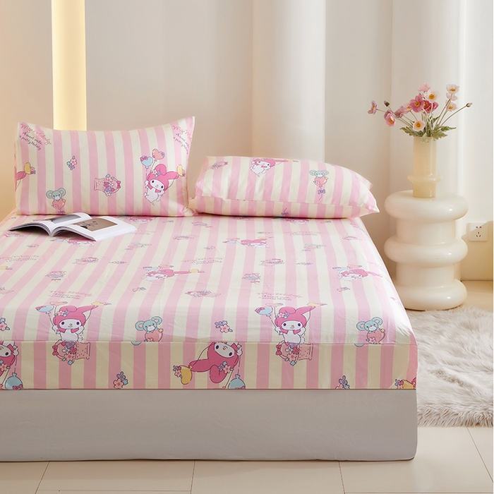 91家纺网 家纺一手货源 找家纺 怡家居 2024新款A类老粗布枕套床单床笠单品组合三件套 心愿