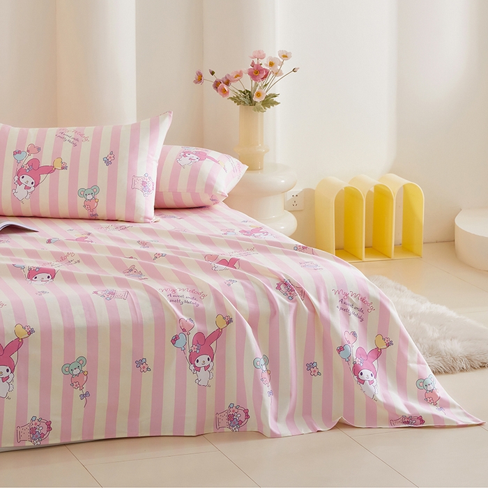 91家纺网 家纺一手货源 找家纺 怡家居 2024新款A类老粗布枕套床单床笠单品组合三件套 心愿