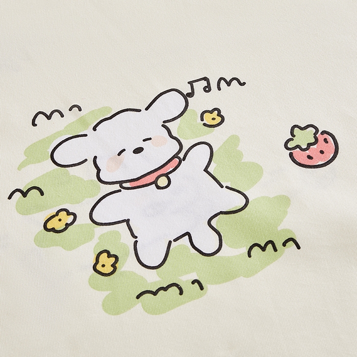 91家纺网 家纺一手货源 找家纺 怡家居 2024新款A类老粗布枕套床单床笠单品组合三件套 好心情