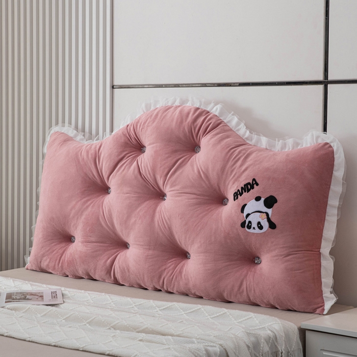 91家纺网 家纺一手货源 找家纺 美达人 2024新款高回弹珍珠棉水晶绒靠背 合欢-豆沙