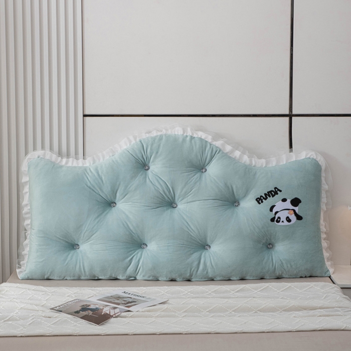 91家纺网 家纺一手货源 找家纺 美达人 2024新款高回弹珍珠棉水晶绒靠背 宫殿-绿