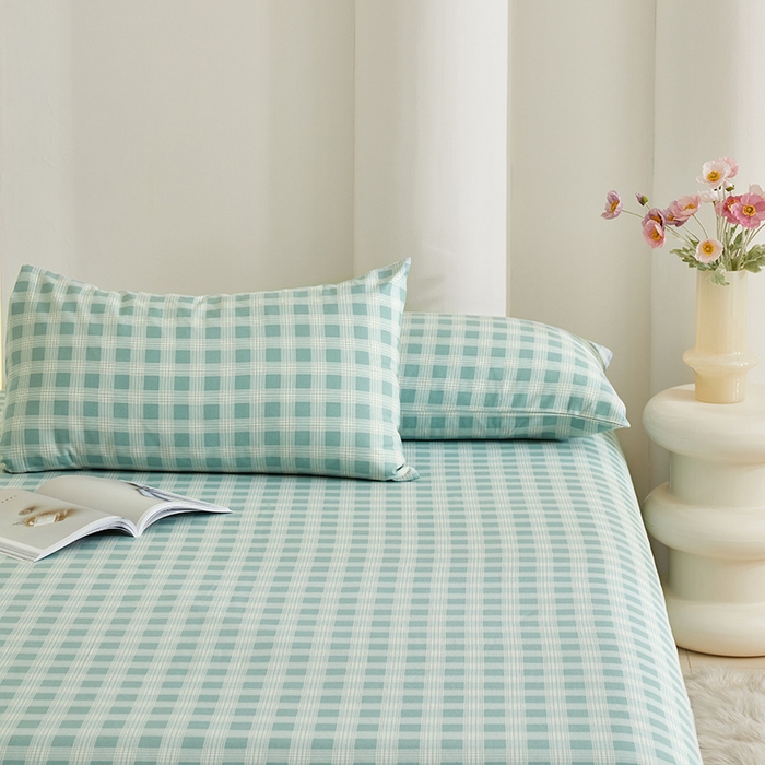 91家纺网 家纺一手货源 找家纺 怡家居 2024新款A类老粗布枕套床单床笠单品组合三件套 塞娜