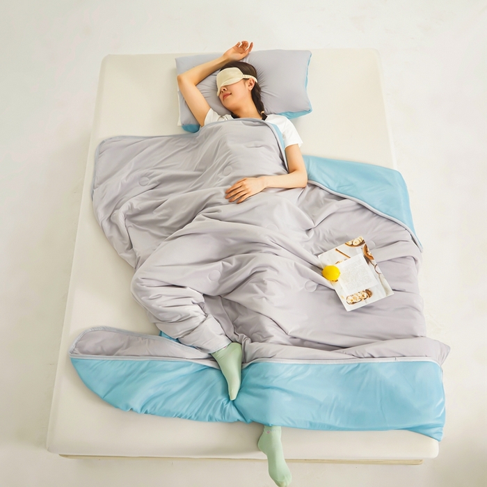 91家纺网 家纺一手货源 找家纺 美梦里 2025新款凉感丝夏被西瓜被夏凉被瓜瓜空调被子 海盐啵啵