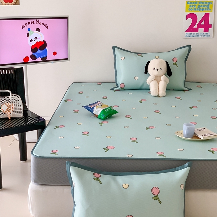 91家纺网 家纺一手货源 找家纺 （总）昔可家纺 2024新款冰藤席床笠款--卡通系列