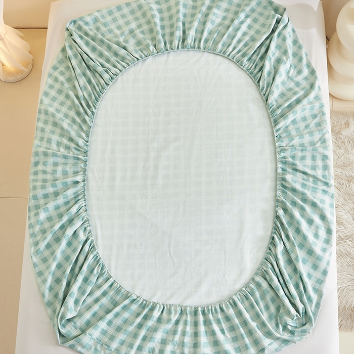 91家纺网 家纺一手货源 找家纺 怡家居 2024新款A类老粗布枕套床单床笠单品组合三件套 塞娜