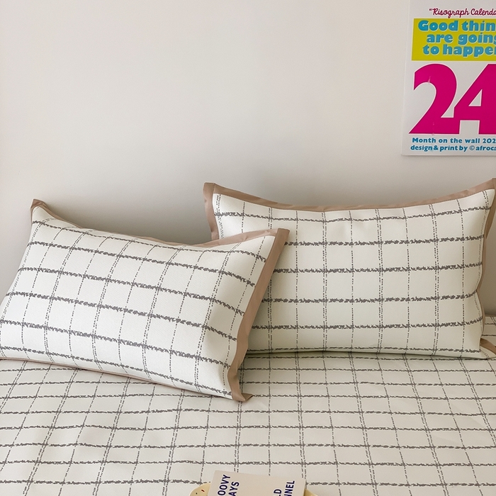 91家纺网 家纺一手货源 找家纺 昔可家纺 2024新款冰藤席床笠款--简约系列 小香格