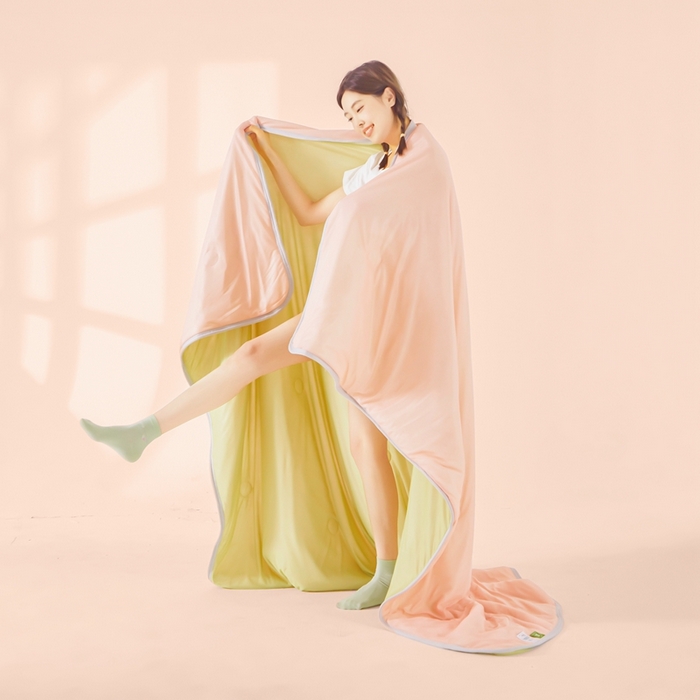 91家纺网 家纺一手货源 找家纺 美梦里 2025新款凉感丝夏被西瓜被夏凉被瓜瓜空调被子 清凉西瓜