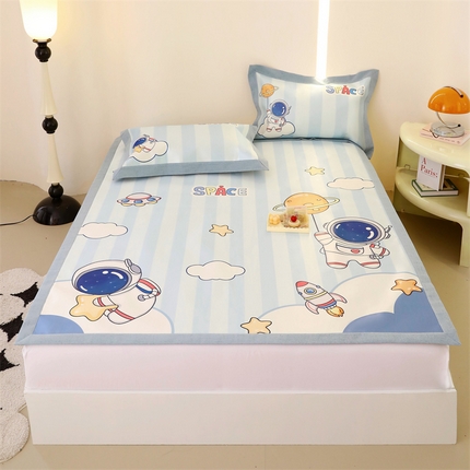 JUICY 橘滋家纺 2024新款高级感卡通可爱数码印花冰丝席（场景二） 太空冒险