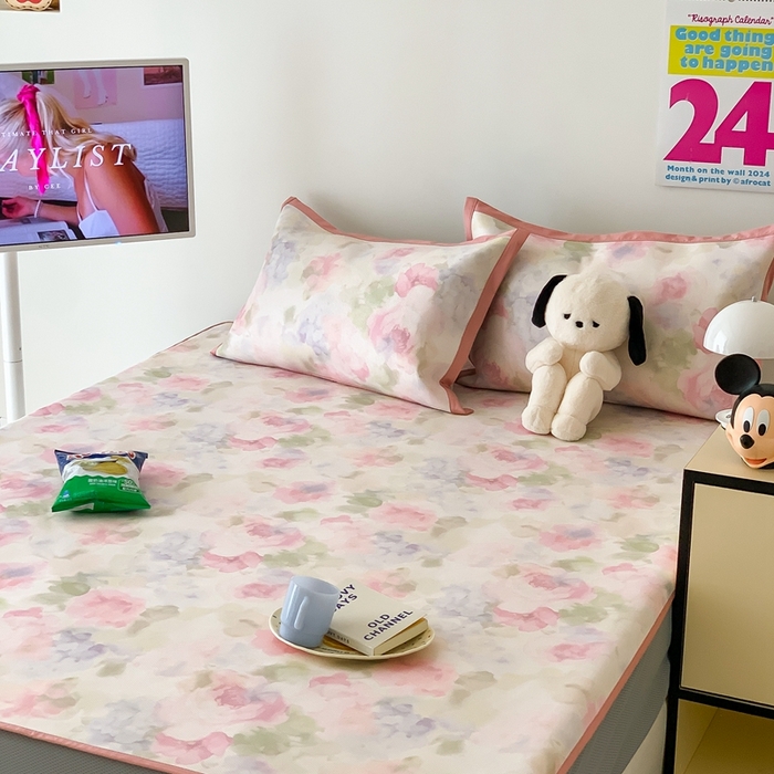 91家纺网 家纺一手货源 找家纺 （总）昔可家纺 2024新款冰藤席床笠款--简约系列