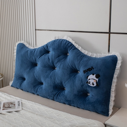 美达人 2024新款高回弹珍珠棉水晶绒靠背 星朗-蓝