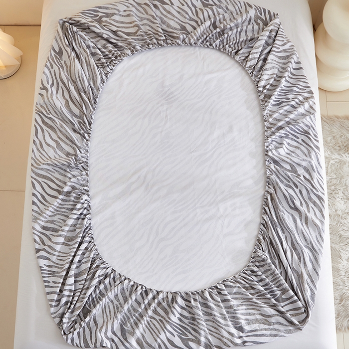 91家纺网 家纺一手货源 找家纺 怡家居 2024新款A类老粗布枕套床单床笠单品组合三件套 莱思-灰