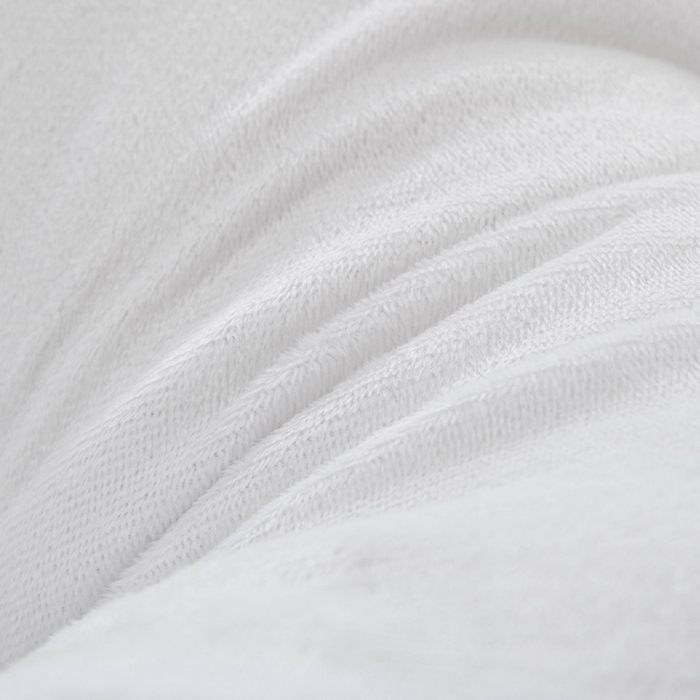 91家纺网 家纺一手货源 找家纺 美达人 2024新款高回弹珍珠棉水晶绒靠背 浅云-白