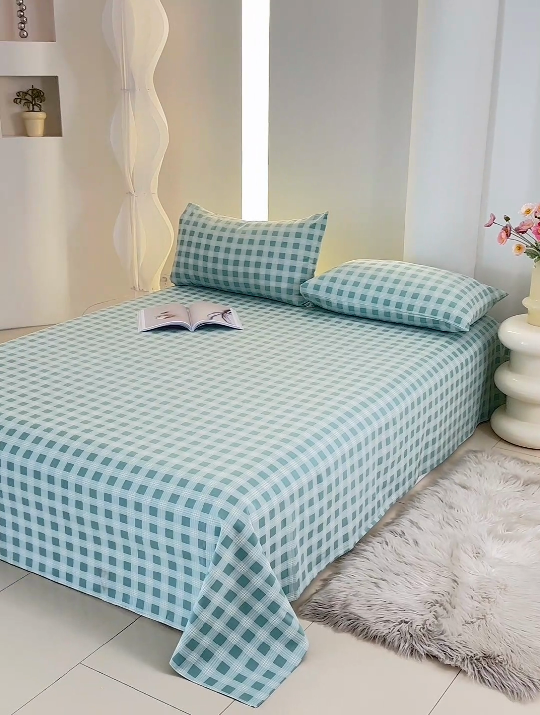 91家纺网 家纺一手货源 找家纺 怡家居 2024新款A类老粗布枕套床单床笠单品组合三件套 塞娜