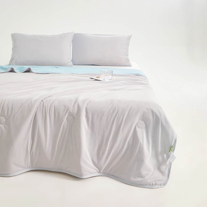 91家纺网 家纺一手货源 找家纺 美梦里 2025新款凉感丝夏被西瓜被夏凉被瓜瓜空调被子 海盐啵啵