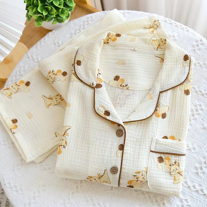 91家纺网 家纺一手货源 找家纺 （总）洛兰沙家居馆【只代发】【只代发】 2024新款睡衣男夏季冰丝短袖卡通青少年仿真丝男生款夏天家居服套装