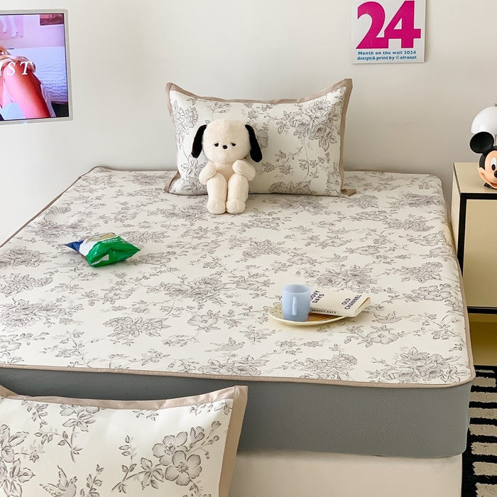 91家纺网 家纺一手货源 找家纺 昔可家纺 2024新款冰藤席床笠款--简约系列 绿山墙的安妮