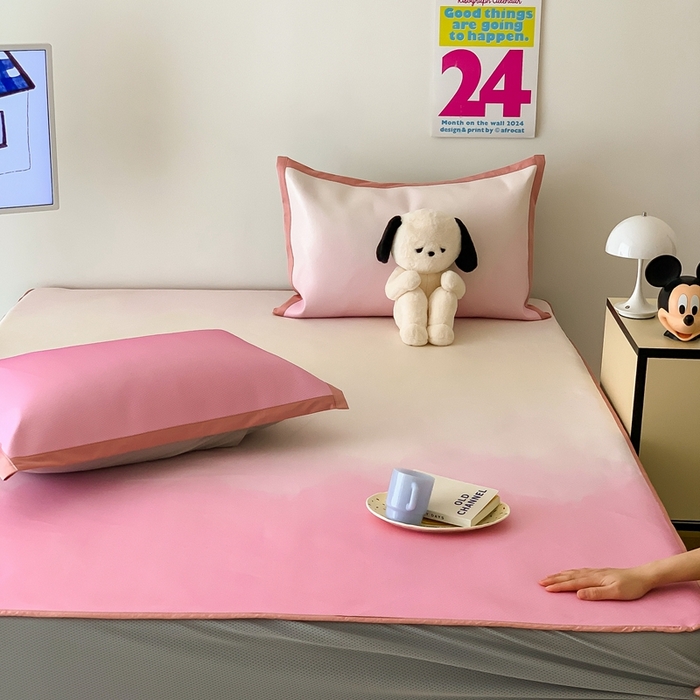 91家纺网 家纺一手货源 找家纺 （总）昔可家纺 2024新款冰藤席床笠款--晕染系列