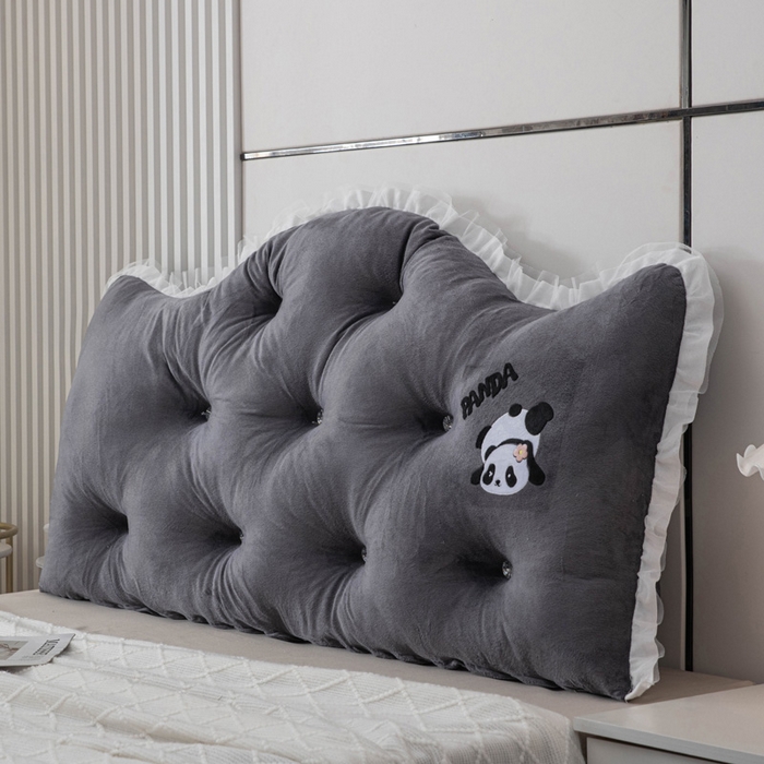 91家纺网 家纺一手货源 找家纺 美达人 2024新款高回弹珍珠棉水晶绒靠背 玄天-黑