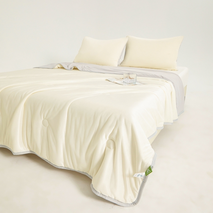 91家纺网 家纺一手货源 找家纺 美梦里 2025新款凉感丝夏被西瓜被夏凉被瓜瓜空调被子 椰奶冻冻