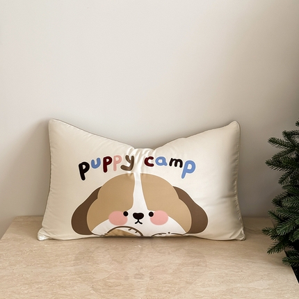 91家纺网 家纺一手货源 找家纺 FORTWO家纺原创设计 2024新款50S长绒棉数码印花枕套 哈嘟嘟