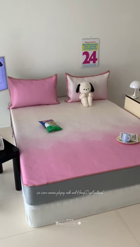 91家纺网 家纺一手货源 找家纺 （总）昔可家纺 2024新款冰藤席床笠款--晕染系列