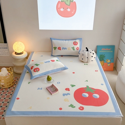 91家纺网 家纺一手货源 找家纺 （总）柚子YOUTH 2024新款原创数码牛奶丝碳光凉席