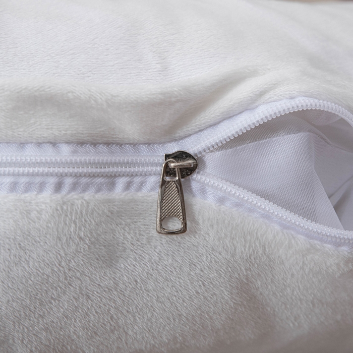 91家纺网 家纺一手货源 找家纺 美达人 2024新款高回弹珍珠棉水晶绒靠背 浅云-白