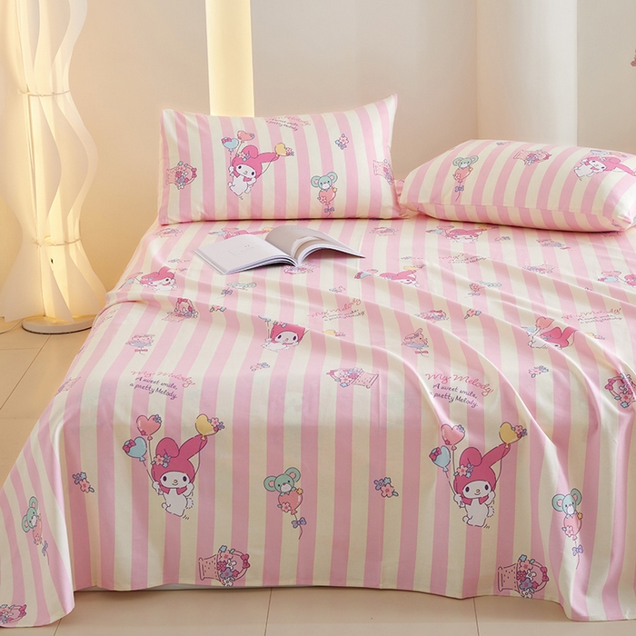 91家纺网 家纺一手货源 找家纺 怡家居 2024新款A类老粗布枕套床单床笠单品组合三件套 心愿