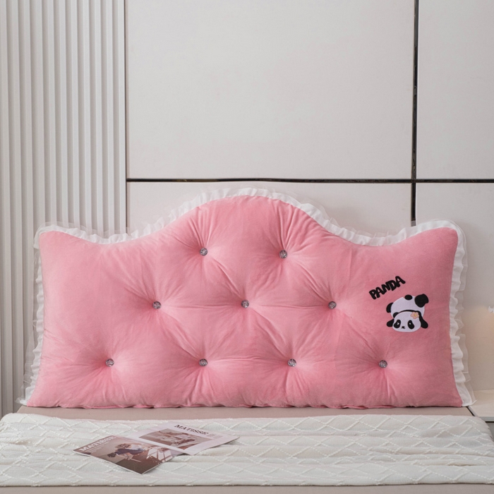 91家纺网 家纺一手货源 找家纺 美达人 2024新款高回弹珍珠棉水晶绒靠背 盈盈-粉