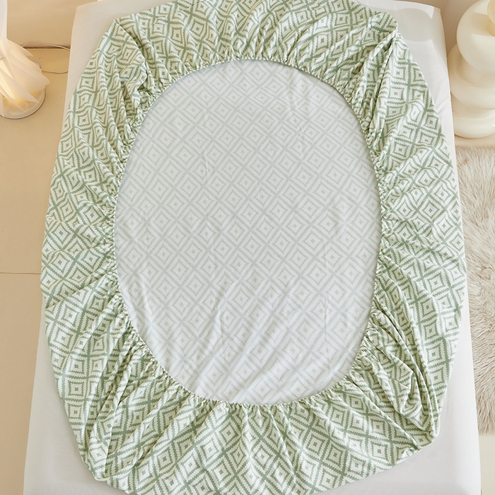 91家纺网 家纺一手货源 找家纺 怡家居 2024新款A类老粗布枕套床单床笠单品组合三件套 时光韵律