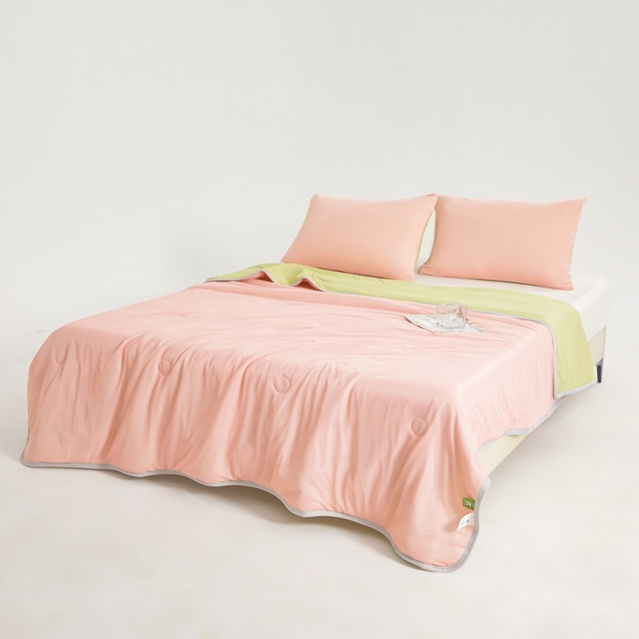 91家纺网 家纺一手货源 找家纺 美梦里 2025新款凉感丝夏被西瓜被夏凉被瓜瓜空调被子 清凉西瓜