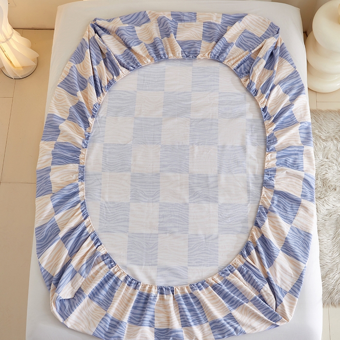 91家纺网 家纺一手货源 找家纺 怡家居 2024新款A类老粗布枕套床单床笠单品组合三件套 西亚