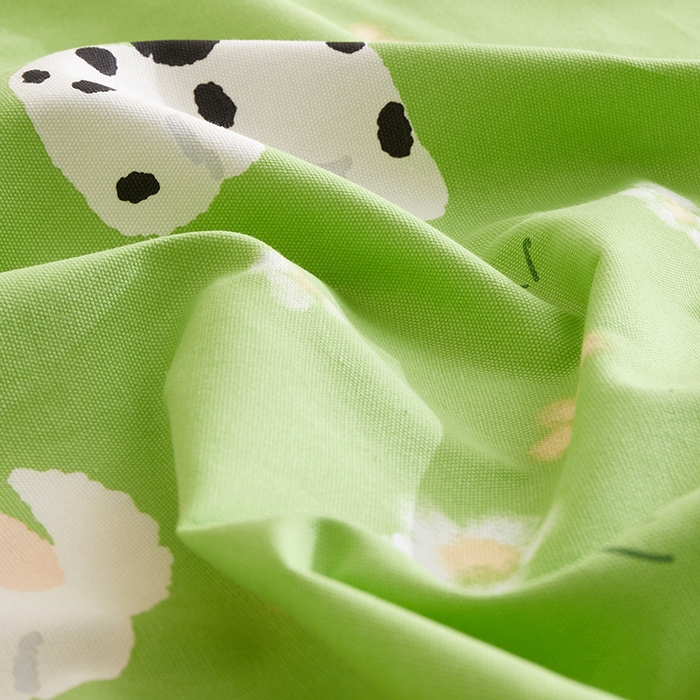 91家纺网 家纺一手货源 找家纺 怡家居 2024新款A类老粗布枕套床单床笠单品组合三件套 童趣