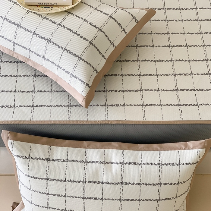 91家纺网 家纺一手货源 找家纺 昔可家纺 2024新款冰藤席床笠款--简约系列 小香格