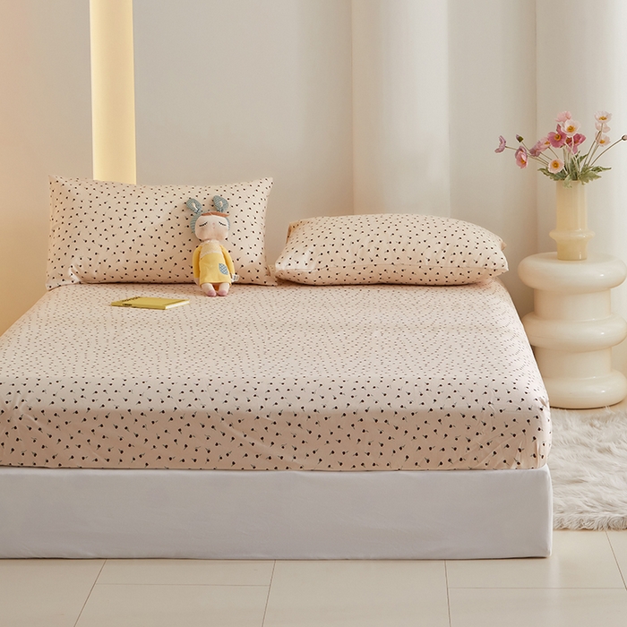 91家纺网 家纺一手货源 找家纺 怡家居 2024新款A类老粗布枕套床单床笠单品组合三件套 晨晓