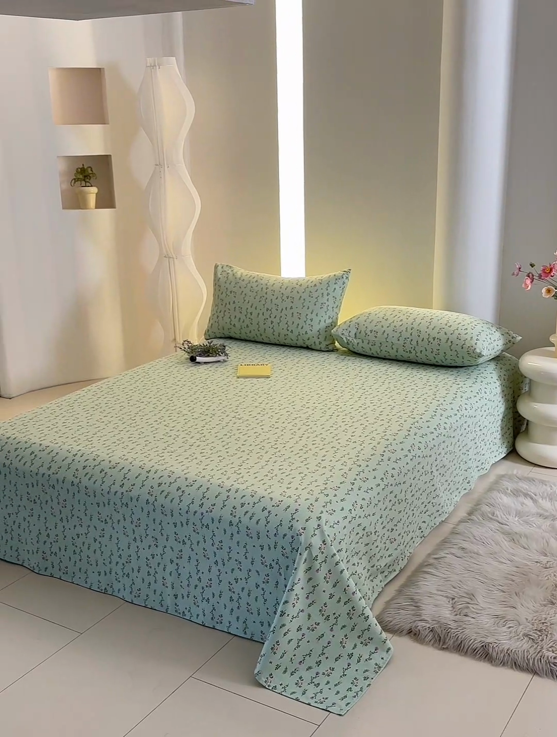 91家纺网 家纺一手货源 找家纺 怡家居 2024新款A类老粗布枕套床单床笠单品组合三件套 倾心