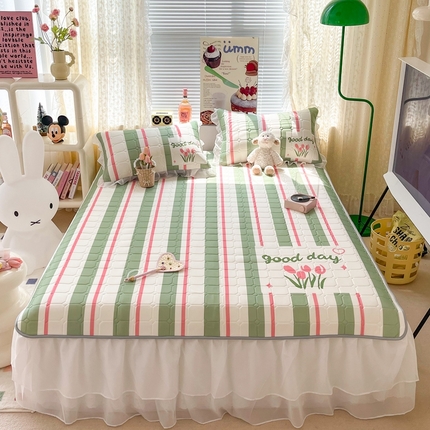 91家纺网 家纺一手货源 找家纺 （总）顾里家纺 2024新款仙女双层雪纺纱床裙席