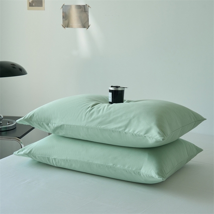 91家纺网 家纺一手货源 找家纺 （总）兰紫橙家纺 2025新款全棉13372纯色枕套