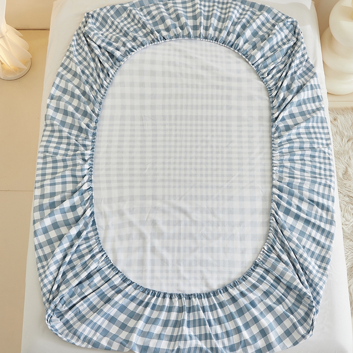 91家纺网 家纺一手货源 找家纺 怡家居 2024新款A类老粗布枕套床单床笠单品组合三件套 克洛伊