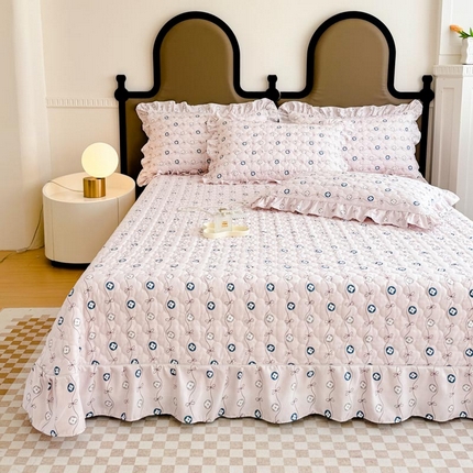 91家纺网 家纺一手货源 找家纺 （总）爱妮玖玖家纺 2024新款夹棉床盖加厚床单