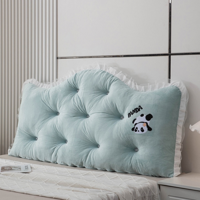 91家纺网 家纺一手货源 找家纺 美达人 2024新款高回弹珍珠棉水晶绒靠背 宫殿-绿