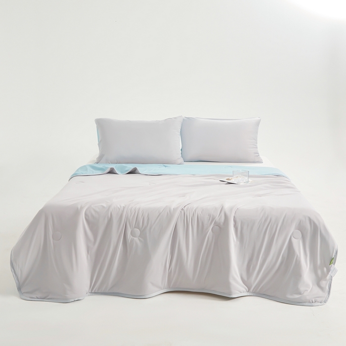 91家纺网 家纺一手货源 找家纺 美梦里 2025新款凉感丝夏被西瓜被夏凉被瓜瓜空调被子 海盐啵啵