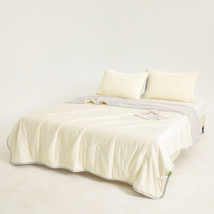 91家纺网 家纺一手货源 找家纺 美梦里 2025新款凉感丝夏被西瓜被夏凉被瓜瓜空调被子 椰奶冻冻