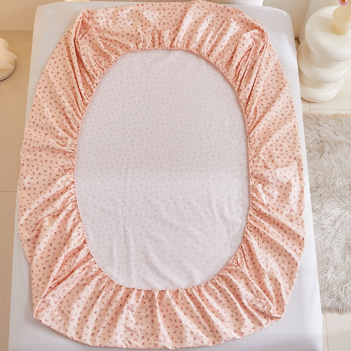 91家纺网 家纺一手货源 找家纺 怡家居 2024新款A类老粗布枕套床单床笠单品组合三件套 曼妙花